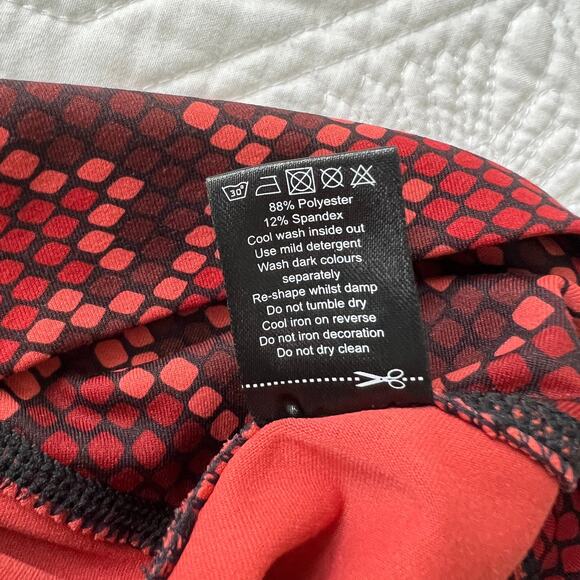 Balance Athletica Leggings Activewear Red Geo Snakeskin Small - Picture 8 of 9